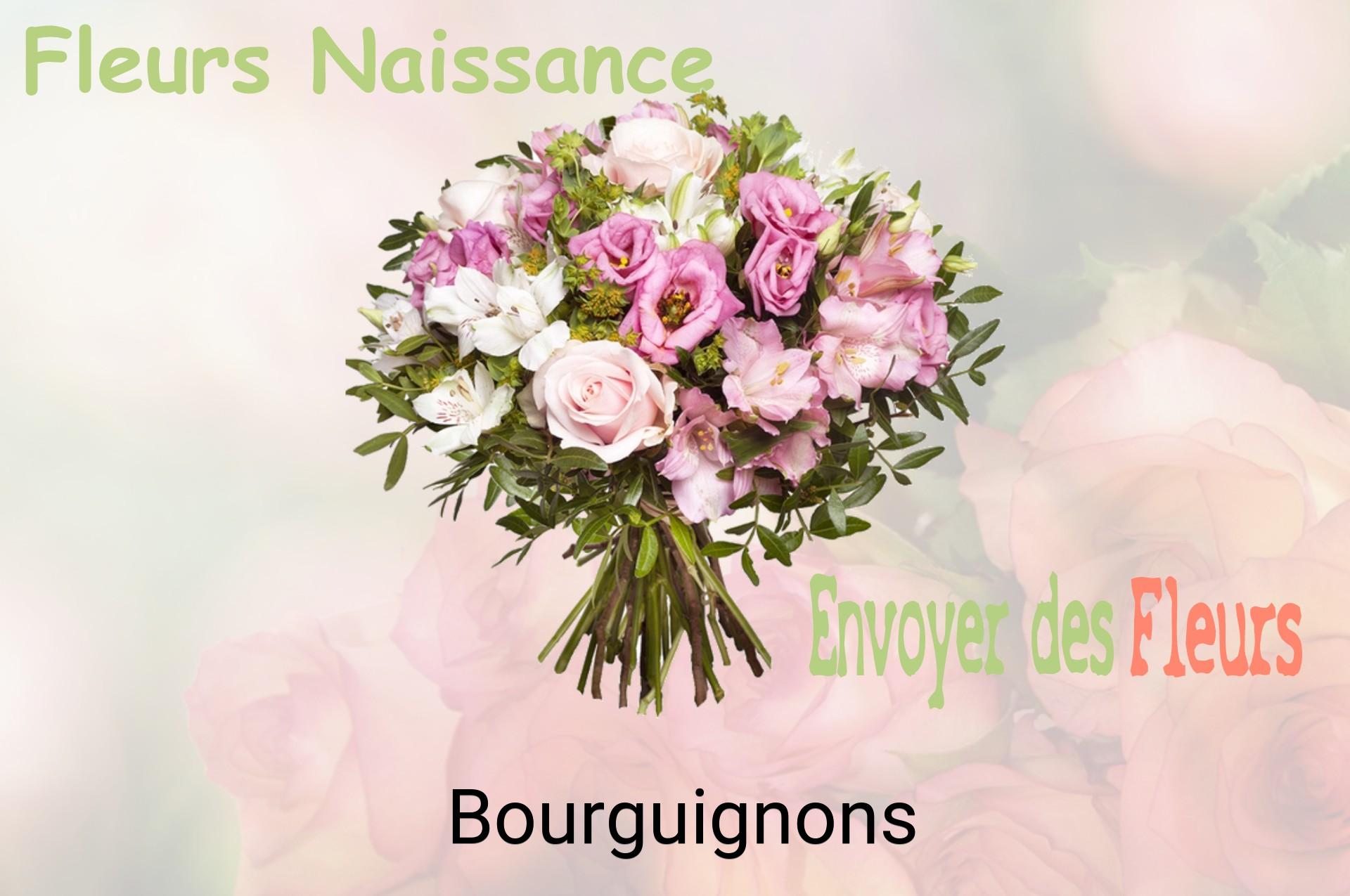 Bouquet de fleurs de naissance livré à Bourguignons